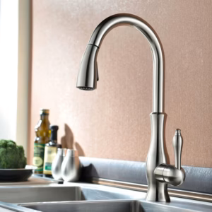 All Copper Rotatable Pull-Out Retractable Kitchen Faucet