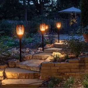 LED Waterproof  Solar Torch Light Lamp Outdoor Landscape Decoration Garden Lawn Light
