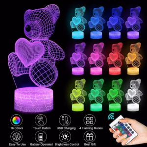 3D Lamp Acrylic USB LED Night Lights Neon Sign Lamp Xmas Christmas Decorations For Home Bedroom Birthday Decor Valentines Day Gifts