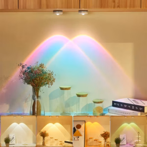 Led Lights Wireless Closet Kitchen Lights Under Furniture Battery Powered Sunset Nightlight Wall Lamp Bedroom Decoration Cabinet